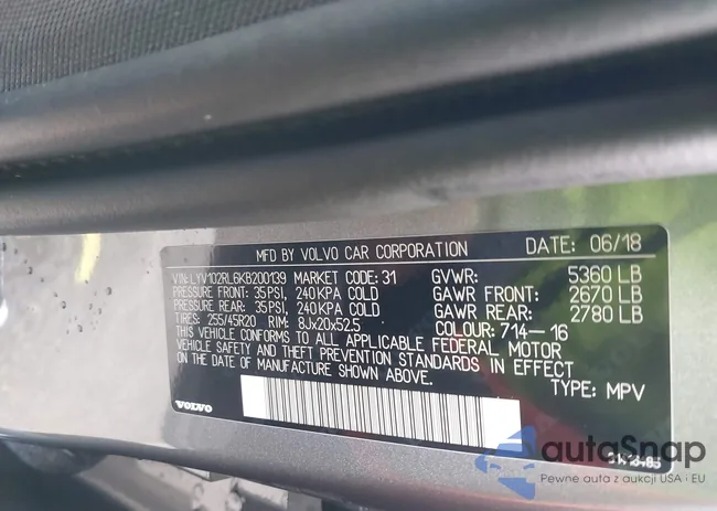 LYV102RL6KB200139: 44393807