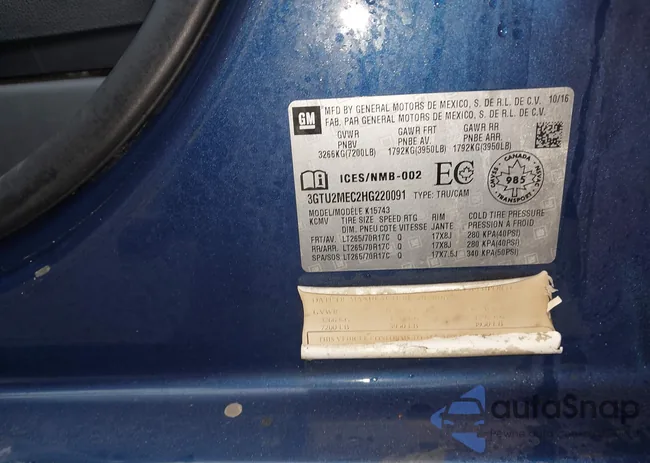 3GTU2MEC2HG220091: 44394874