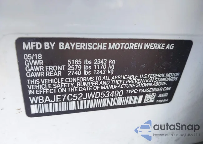 WBAJE7C52JWD53490: 44394886