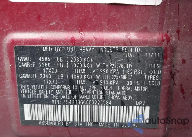 4S4BRBGC0C3226984: 44394953