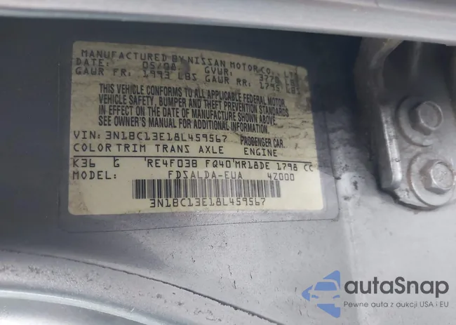 3N1BC13E18L459567: 44395011