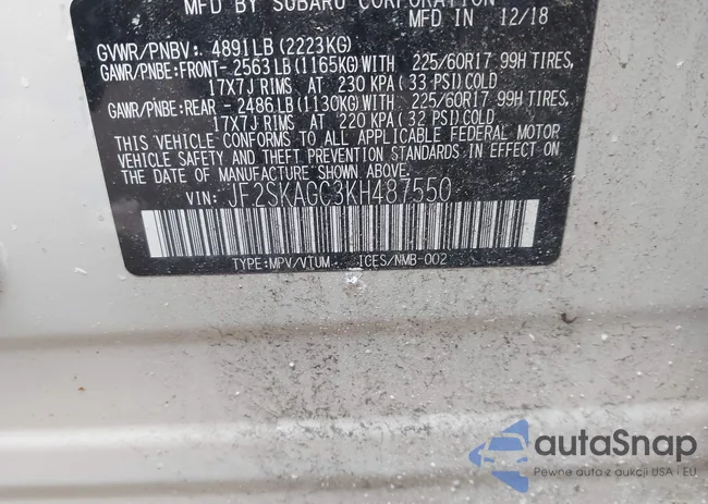 JF2SKAGC3KH487550: 44395098