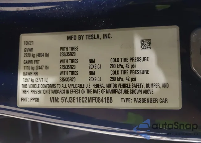 5YJ3E1EC2MF084188: 44395163