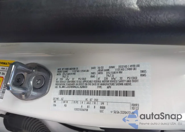 5LMCJ2D99NUL32803: 44395232