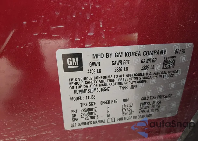 KL79MRSL5MB016547: 44395272