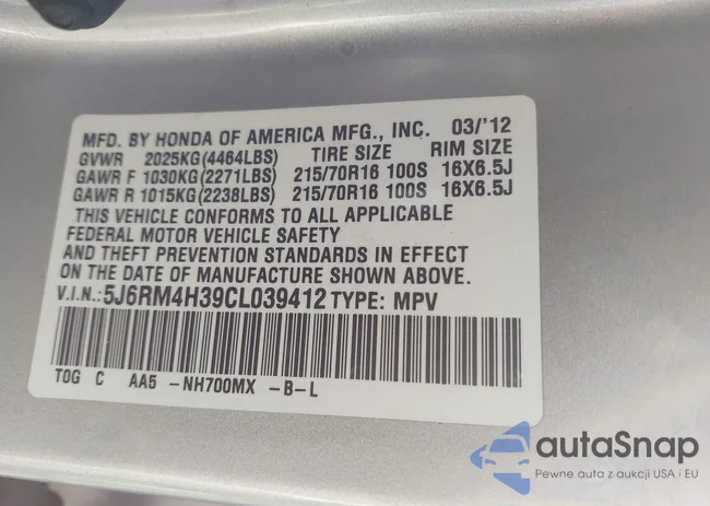 5J6RM4H39CL039412: 44395287