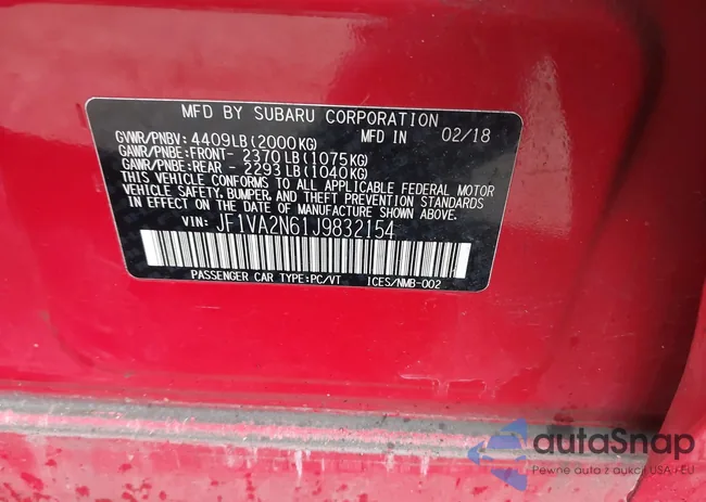 JF1VA2N61J9832154: 44395347