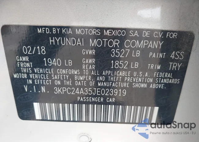 3KPC24A35JE023919: 44395430