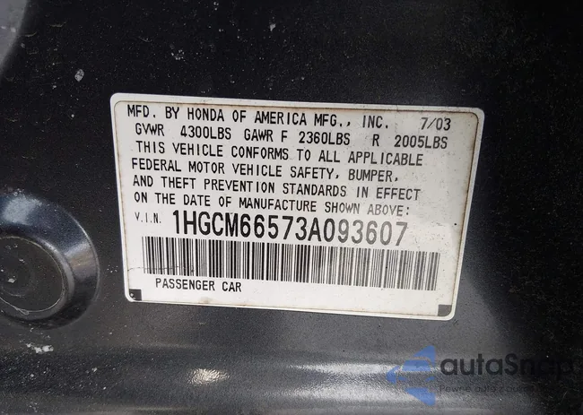 1HGCM66573A093607: 44394455