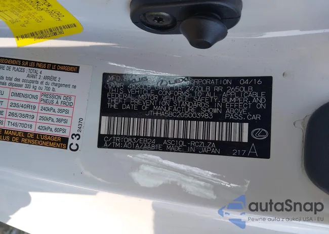 JTHHA5BC2G5003983: 44394466