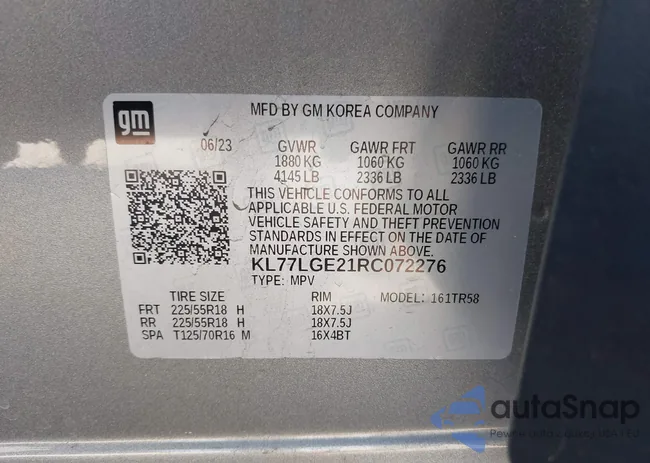 KL77LGE21RC072276: 44394624