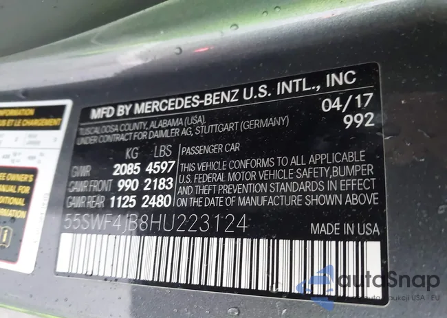 55SWF4JB8HU223124: 44394647