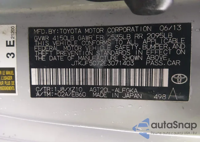 JTKJF5C72E3071403: 44394777