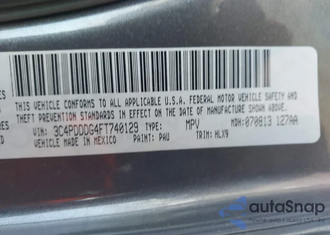 3C4PDDDG4FT740129: 44395881