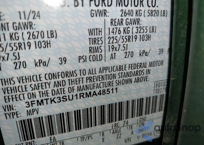 3FMTK3SU1RMA48511: 44395890