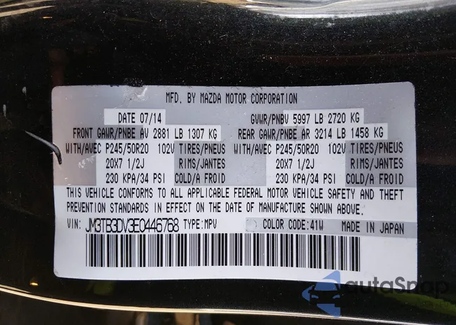 JM3TB3DV3E0446768: 44395922