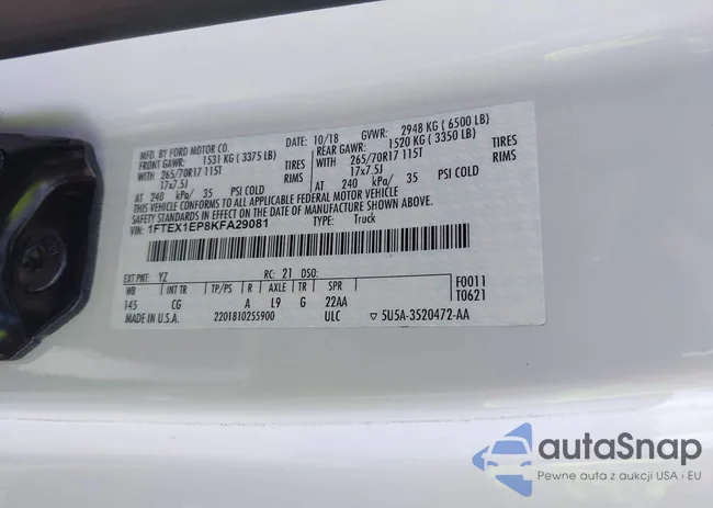 1FTEX1EP8KFA29081: 44395926