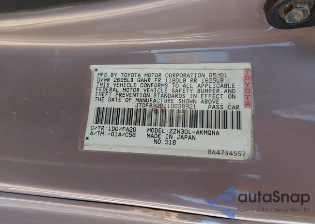 JTDFR320110038921: 44395933