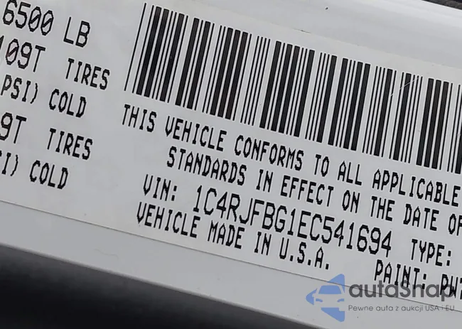 1C4RJFBG1EC541694: 44395989