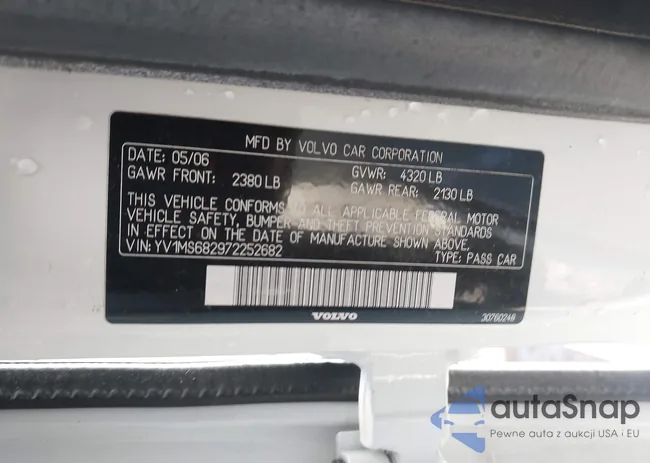 YV1MS682972252682: 44396295