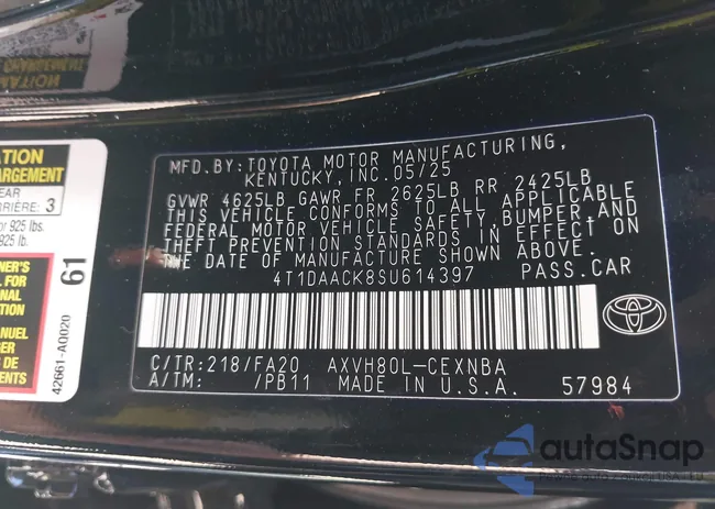 4T1DAACK8SU614397: 44396336