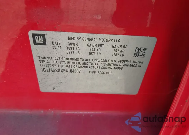 1G1JA5SGXF4104367: 44396421