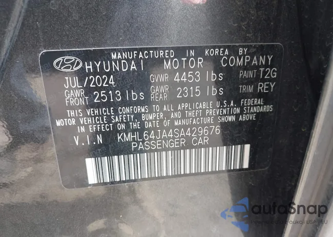 KMHL64JA4SA429676: 44395512