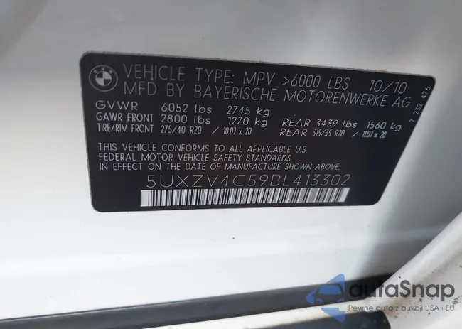 5UXZV4C59BL413302: 44395602