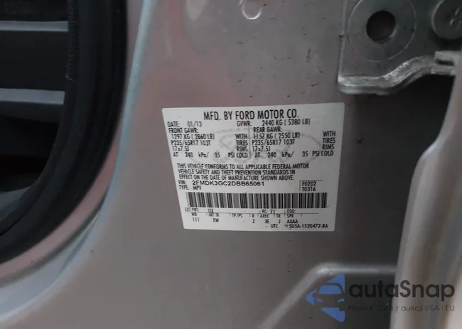 2FMDK3GC2DBB65061: 44395646