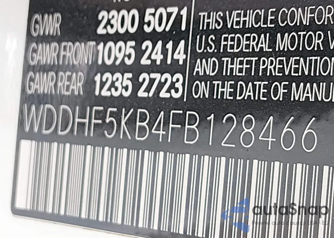 WDDHF5KB4FB128466: 44395687