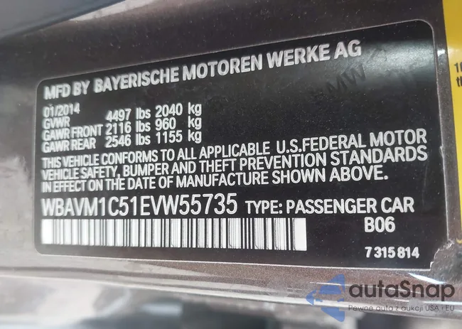 WBAVM1C51EVW55735: 44395752