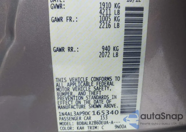 1N4AL3AP9DC165340: 44396837