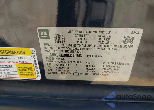 1GKKVNED0GJ279543: 44397046