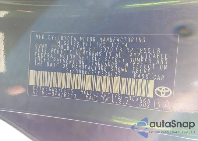 5YFBURHE7FP230022: 44397049