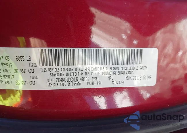 2C4RC1DGXLR148162: 44397068