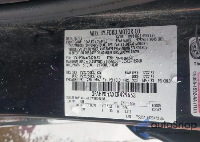 3FAHP0HAXCR429653: 44397079