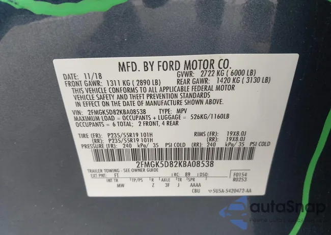 2FMGK5D82KBA08538: 44397091