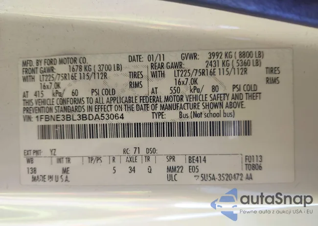 1FBNE3BL3BDA53064: 44397114