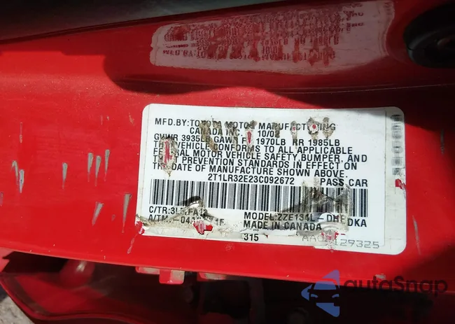 2T1LR32E23C092672: 44397314