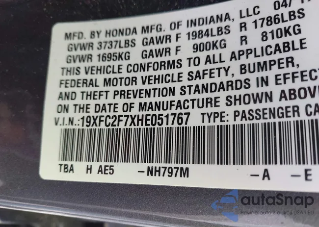 19XFC2F7XHE051767: 44397330