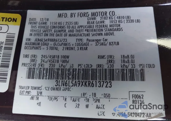 3LN6L5A9XKR613723: 44397334