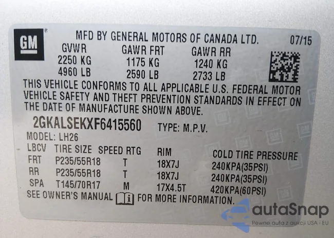 2GKALSEKXF6415560: 44397345