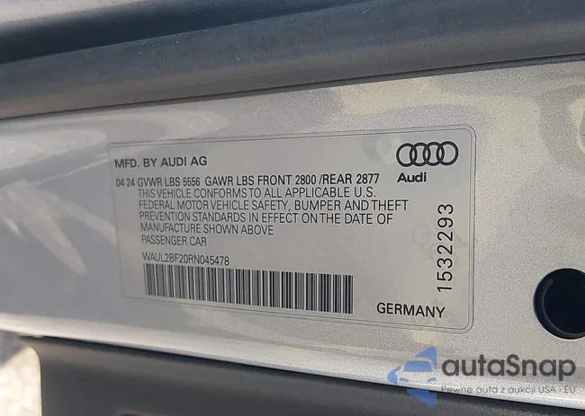 WAUL2BF20RN045478: 44397350