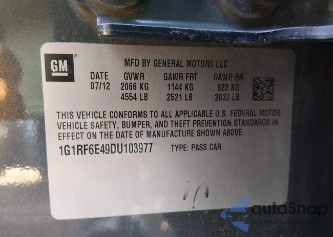 1G1RF6E49DU103977: 44396472