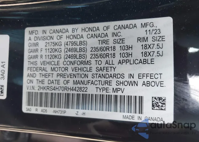 2HKRS4H70RH442822: 44396594