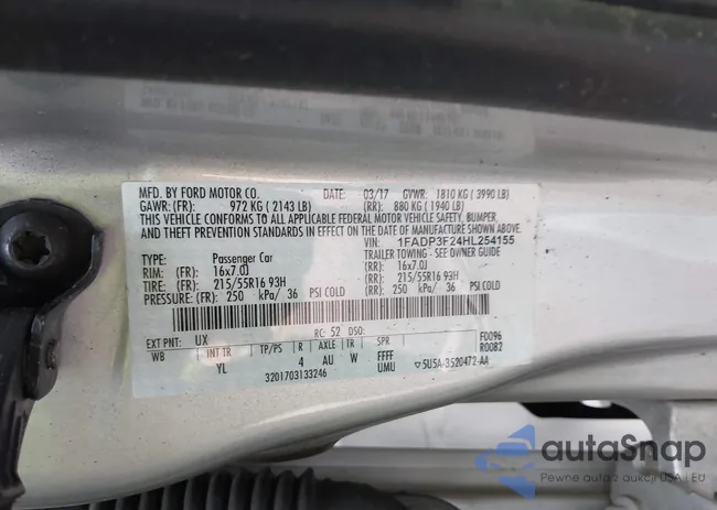 1FADP3F24HL254155: 44396638