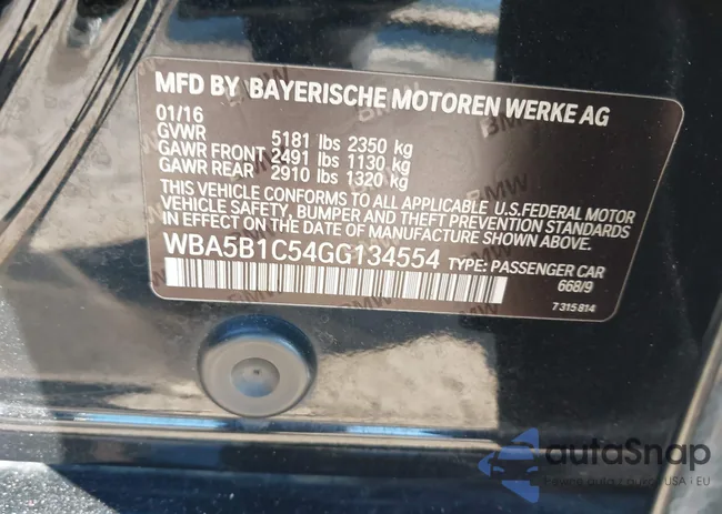 WBA5B1C54GG134554: 44396659