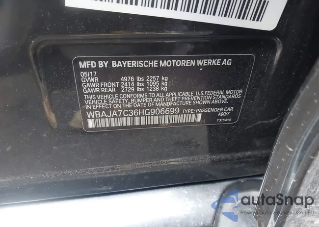 WBAJA7C36HG906699: 44396665