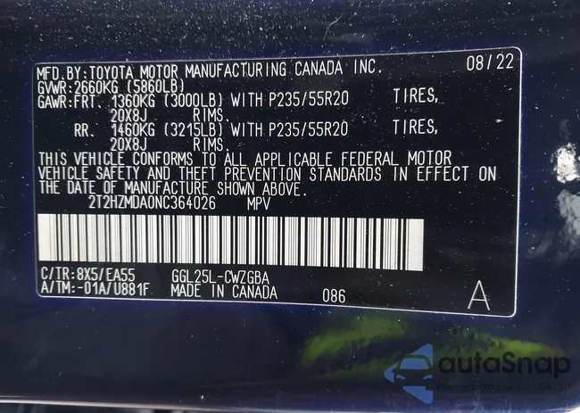 2T2HZMDA0NC364026: 44396703