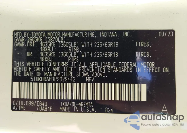 5TDKDRAH3PS029442: 44396705